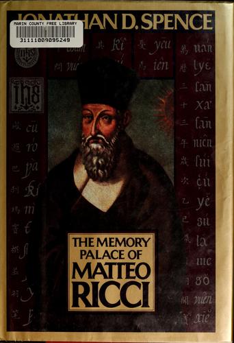 The Memory Palace of Matteo Ricci by Jonathan D. Spence book cover