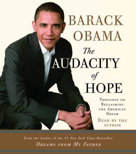 The Audacity of Hope by Barack Obama book cover