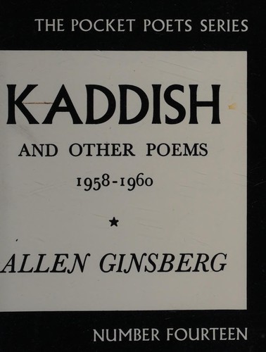 Kaddish and Other Poems by Allen Ginsberg book cover