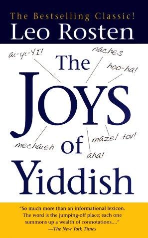 The Joys of Yiddish by Leo Rosten book cover