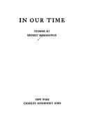 In Our Time by Ernest Hemingway book cover