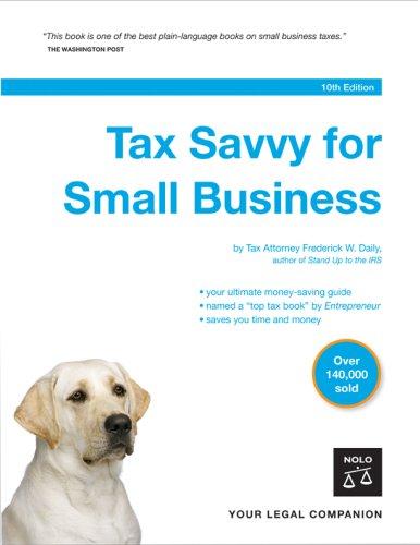 Tax Savvy for Small Business by Frederick W. Daily, Bethany K. Laurence book cover