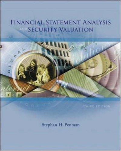 Financial Statement Analysis and Security Valuation by Stephen H. Penman book cover