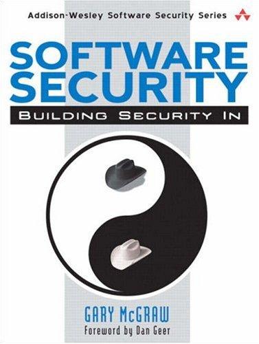Software Security: Building Security In by Gary McGraw book cover