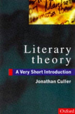 Literary Theory: A Very Short Introduction by Jonathan Culler book cover