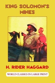 King Solomon's Mines by H. Rider Haggard book cover