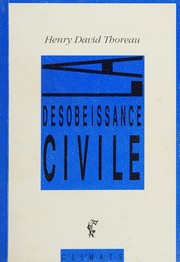 Civil Disobedience by Henry David Thoreau book cover
