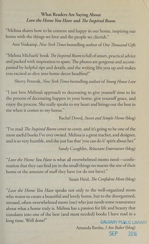 Make Room for What You Love: Create a Space That Sparks Joy and Nurtures Your Spirit by Melissa Michaels book cover