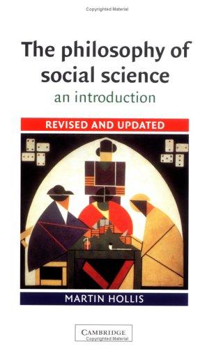 The Philosophy of Social Science by Martin Hollis book cover
