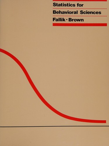 Statistics for Behavioral Sciences by Fred Fallik book cover