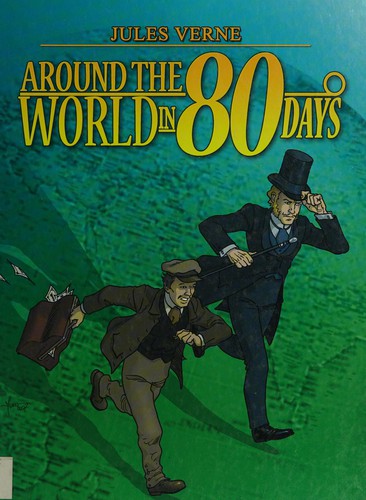 Around the World in 80 Days by Jules Verne book cover