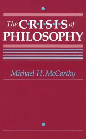 The Crisis of Philosophy by Michael H. McCarthy book cover