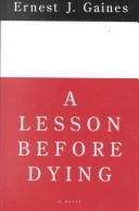 A Lesson Before Dying by Ernest J. Gaines book cover