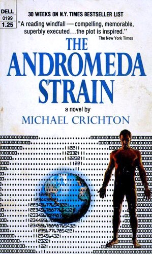 The Andromeda Strain by Michael Crichton book cover