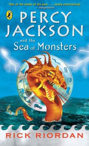 Percy Jackson and the Olympians: The Sea of Monsters by Rick Riordan book cover