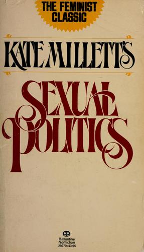 Sexual Politics by Kate Millett book cover
