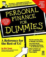 Personal finance for dummies by Eric Tyson book cover