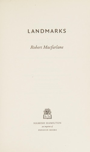 Landmarks by Robert Macfarlane book cover