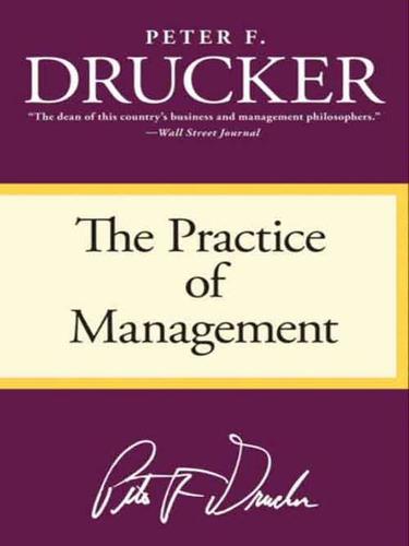 Management: Tasks, Responsibilities, Practices by Peter F. Drucker book cover