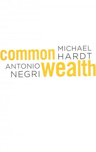 Commonwealth by Michael Hardt and Antonio Negri book cover