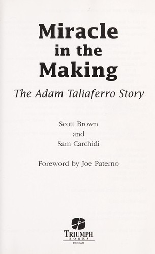 Miracle in the Making: The Story of Malala Yousafzai by Brown, Scott, Scott Brown, Sam Carchidi book cover
