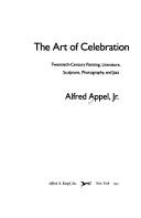 The Art of Celebration: Treat Yourself, Treat Others by Alfred Appel, Jr. book cover