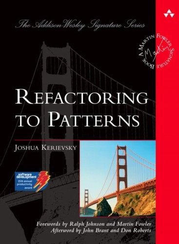 Refactoring to Patterns by Joshua Kerievsky book cover