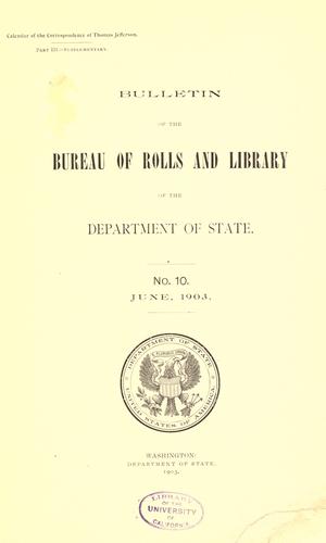 The Correspondence of Thomas Jefferson by Thomas Jefferson book cover