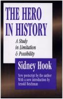 The Hero in History by Sidney Hook book cover