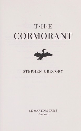 The Cormorant by Stephen Gregory, Gregory, Stephen book cover