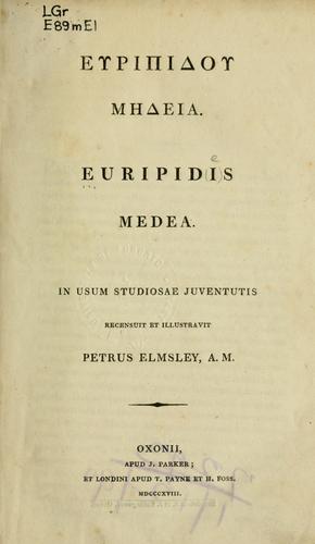 Medea by Euripides book cover