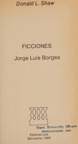 Ficciones by Jorge Luis Borges book cover