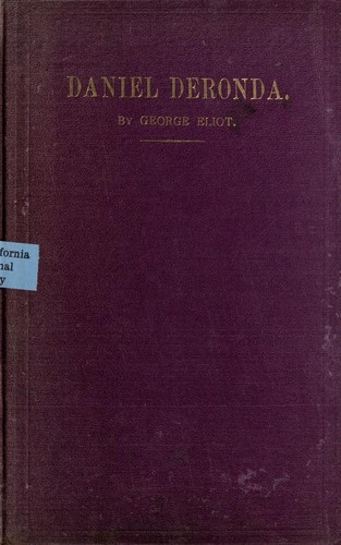 Daniel Deronda by George Eliot book cover