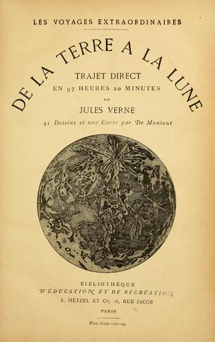 A Voyage to the Moon by Jules Verne book cover