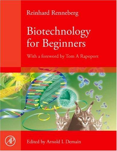 Biotechnology for Beginners by Reinhard Renneberg book cover
