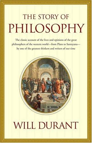 The Story of Philosophy by Will Durant book cover
