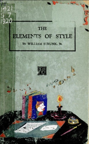 The Elements of Style by William Strunk Jr. and E.B. White book cover