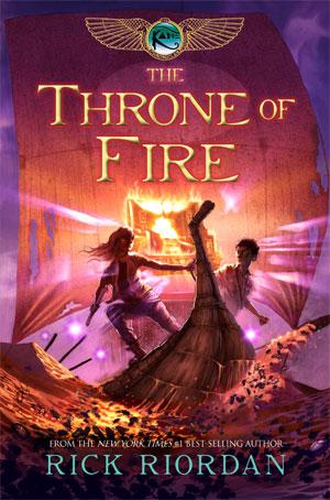 The Throne of Fire by Rick Riordan book cover