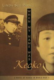 When my name was Keoko by Linda Sue Park book cover