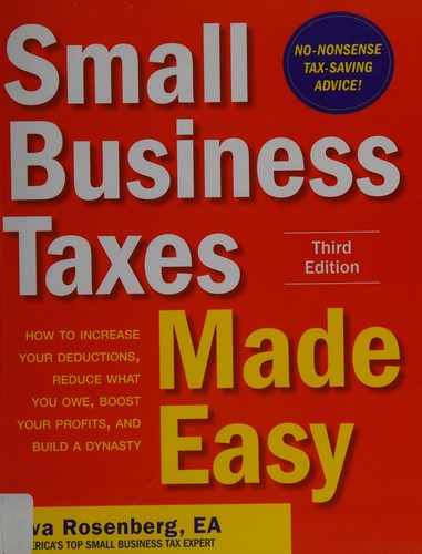 Small Business Taxes Made Easy by Eva Rosenberg book cover