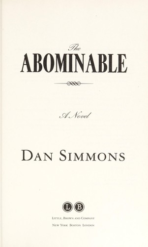 The Abominable by Dan Simmons book cover