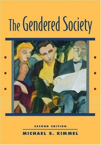 The Gendered Society by Michael Kimmel book cover