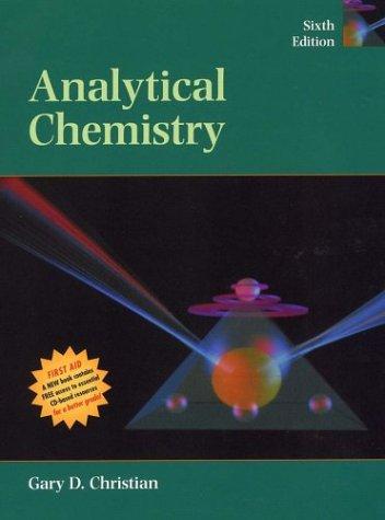 Analytical Chemistry by Gary D. Christian book cover
