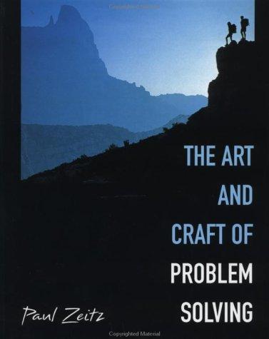 The Art and Craft of Problem Solving by Paul Zeitz book cover
