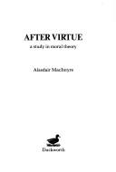 After Virtue by Alasdair MacIntyre book cover