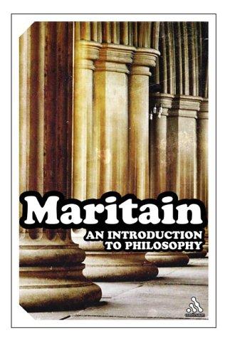 An Introduction to Philosophy by Jacques Maritain book cover