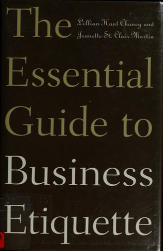 The Essential Guide to Business Etiquette by Lillian H. Chaney book cover