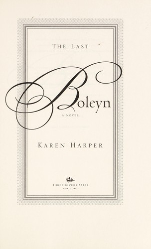 The Last Boleyn by Karen Harper book cover