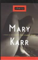 Cherry by Mary Karr book cover