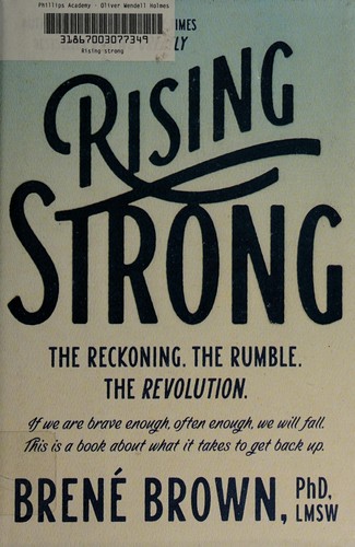 Rising Strong by Brené Brown book cover